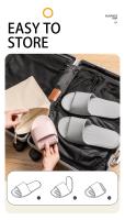 Zapatillas cómodas de EVA, fáciles de plegar, zapatillas de interior de viaje, cómodas zapatillas informales ligeras - details 3