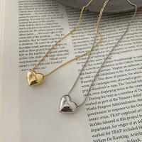 Colgante de Corazón de Metal Cadena de Hueso de Serpiente Collar de Clavícula Joyería de Fiesta - details 10