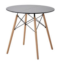 EGOONM-Mesa redonda de estilo Medieval para el hogar, mesa de comedor pequeña de diseño nórdico, mesa de negociación Simple creativa, 80CM - details 4