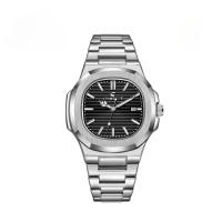 Reloj automático de cuarzo simple para Hombre con correa de acero - details 2