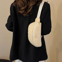 Cintura de felpa de invierno para mujer, bolso de cinturón para teléfono de estilo de diseñador de hombro informal Unisex - details 10