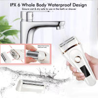 Depiladora Mujer, 3 en 1 Depiladora Eléctrica Mujer, Depiladora Inalámbrica Wet & Dry para Todo el Cuerpo, USB Recargable 600mAh,Pantalla LCD, Afeitadora Eléctrica para Mujer, IPX6 - details 5