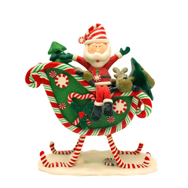 Adornos navideños de cerámica suave, manualidades personalizadas, adornos de escritorio, decoraciones de cerámica suave, nuevo punto - 1
