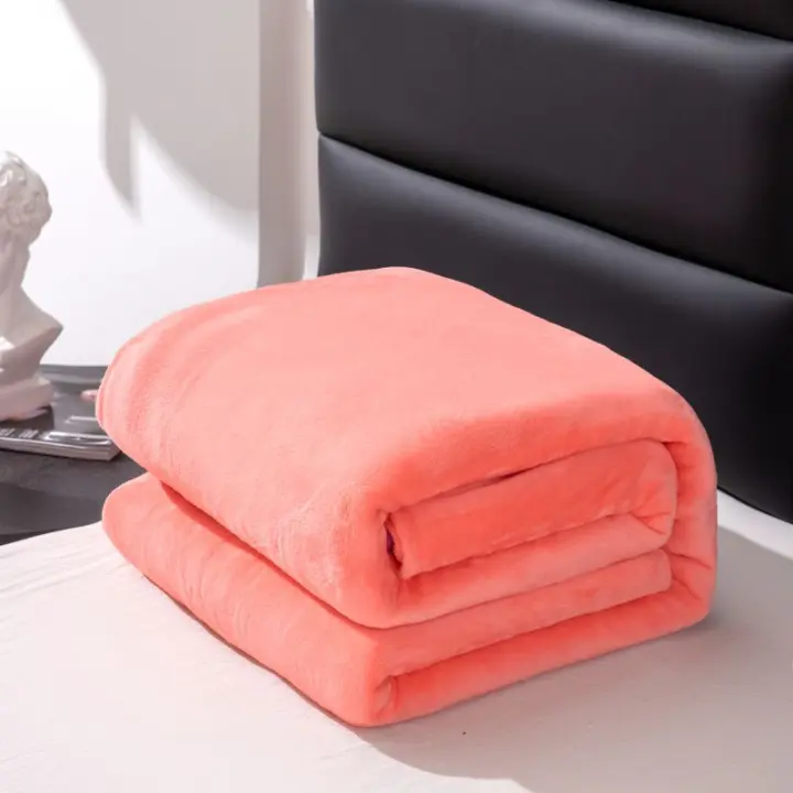 Bonenjoy Manta de Terciopelo Colcha de Color sólido Sábana Agradable para la Piel para el hogar Mantón de Viaje de Estilo Simple Mantas de sofá a Cuadros cálidas Regalos de Alta Calidad - 1