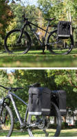 WEST BIKING-Bolsa de equipaje de gran capacidad para ciclismo, bolsa de doble cara para maletero de bicicleta de montaña o carretera, 33L - details 15