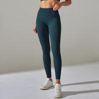 Pantalones deportivos de cintura alta sin costuras para yoga para mujer para hacer ejercicio y correr - details 47