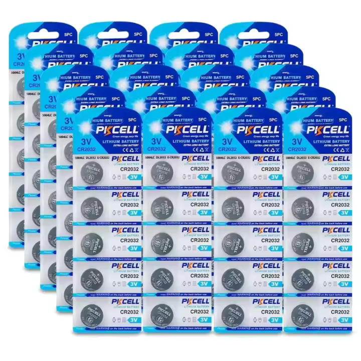 100PC PKCELL CR2032 DL2032 CR 2032 Batería de Litio 3V, Baterías de Botón Moneda para Reloj, Calculadora, Control Remoto, Llave de Coche. - 1