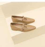 Nuevos zapatos británicos de cuero suave, zapatos pequeños de cuero, tacón grueso, tacón bajo, zapatos Marie - details 13