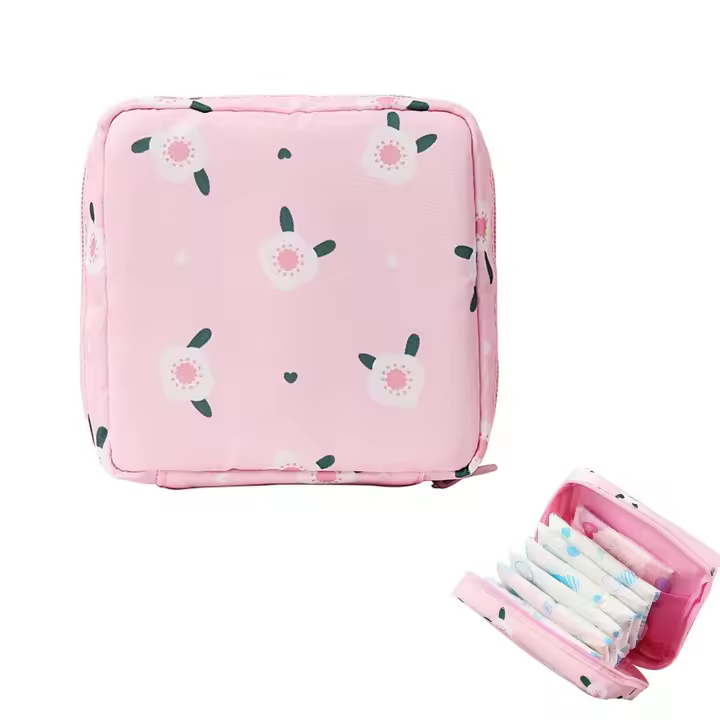 Bolsa de Almacenamiento Portátil de Pañuelos Higiénicos Tela de Algodón - 1