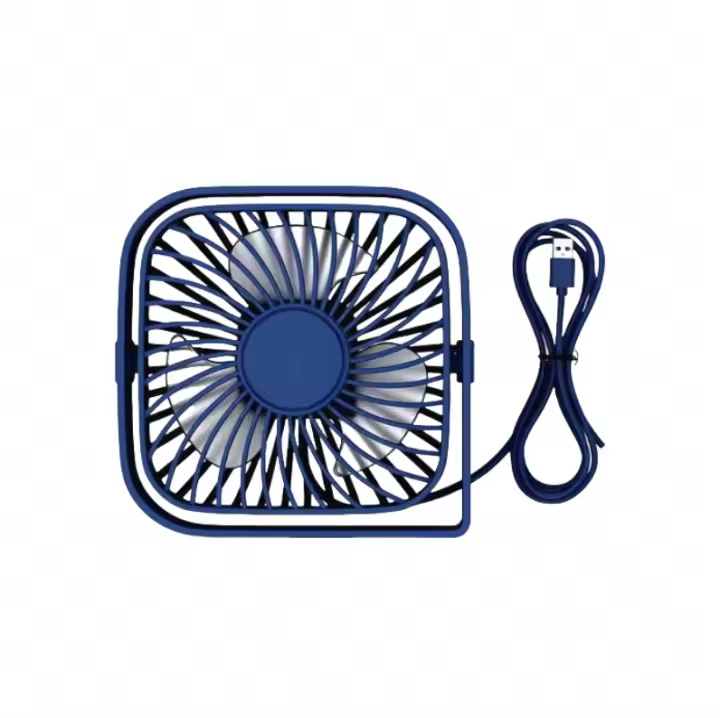 TOPK Mini Ventilador Portátil USB Para Mesa Silencioso Con 3 Velocidades Cabeza Giratoria De 360° Ventilador Personal Para Habitación Camping Hogar - 1