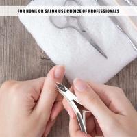 3 unids/set cortadores de uñas profesionales para cutículas, cortador de manicura, tijeras, herramientas de corte de acero inoxidable - details 2