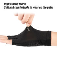 Guantes de Ciclismo de medio dedo acolchados, ligeros, transpirables, antideslizantes, amortiguadores, 1 par - details 4