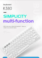 Logitech-teclado inalámbrico multidispositivo K380, Original, ultrafino, portátil, para Windows, Mac, Chrome, IOS y Android - details 0
