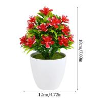 Planta en maceta Artificial, maceta pequeña para bonsái, adornos de árbol simulados, decoración de mesa para boda, hogar, Hotel y oficina, plantas falsas, 1 ud. - details 5