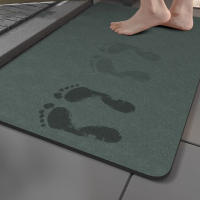 Alfombra de Baño de Tierra Diatomita Super Absorbente Antideslizante de Goma Lavable Secado Rápido para Baño y Lavabo Rectangular - details 0
