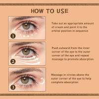 Crema para ojos de genciana, eliminador de gránulos de grasa, mejora la bolsa de los ojos, reafirmante, se desvanece, líneas finas, antihinchazón, hidratante, cuidado de la piel de los ojos - details 9