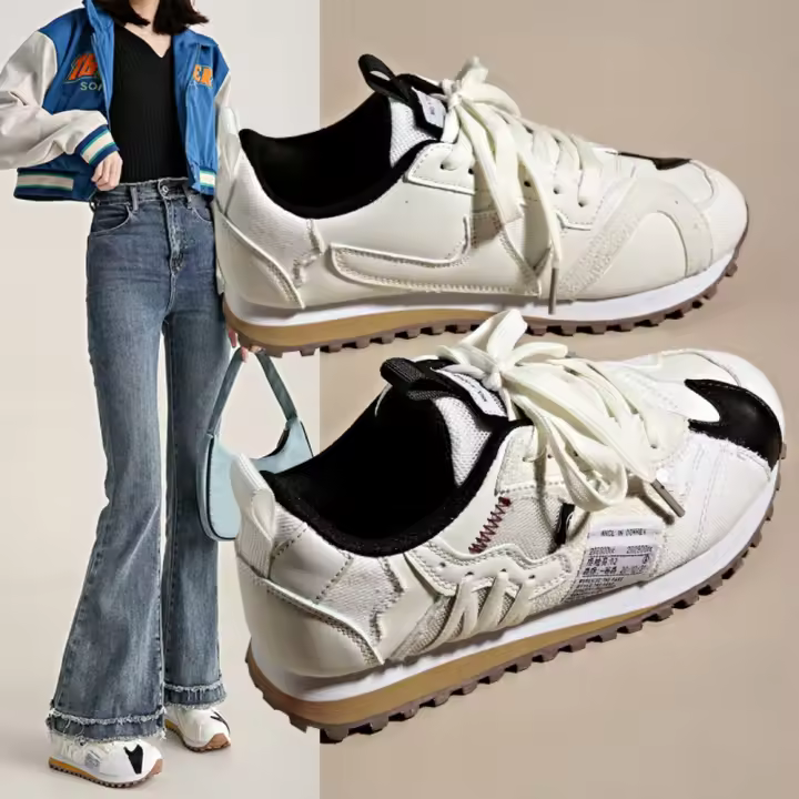 Zapatillas de deporte de las mujeres,Zapatos casuales del diseño de la suela gruesa de la manera,Zapatos corrientes cómodos,2025 - 1