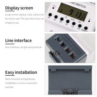 Temporizador Digital de 220V, 50Hz, 60A, relé programable diario y semanal, temporizador electrónico de Riel Din, controlador de tiempo - details 8