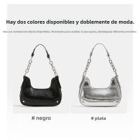 Portátil cadena baguette bolsa, bolsa de las axilas, nueva tendencia brillante mensajero bolso de las mujeres, nicho de gama alta bolso de hombro versátil - details 7