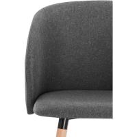 Paquete de Silla de Comedor Nórdica Sillas de Cocina de Lino Abridadas con Respaldar y Brazos - details 4