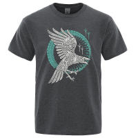 Camiseta de manga corta con estampado de Ragnar de leyenda vikinga para hombre, ropa informal de marca, estilo Hip-Hop, verano 2022 - details 12