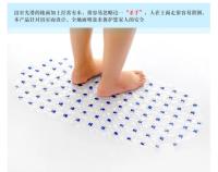 Alfombrillas de baño antideslizantes, alfombrilla rectangular de masaje, suave, con ventosa, para ducha y bañera - details 3