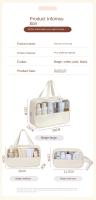 Bolsa de Cosméticos de Viaje Portátil Gran Capacidad, Multifuncional, Impermeable, Estuche de Maquillaje Transparente - details 2