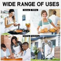 Delantal blanco fácil de usar cocina de moda y comedor unisex con bolsillos - details 5