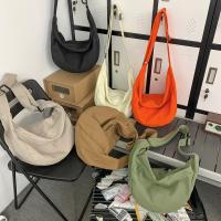 Bolso Bandolera De Lona Sólida Para Mujer Gran Capacidad Bolso De Compras Y Estudiante Bolso De Hombro Unisex Para Escuela - details 0