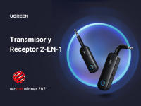 UGREEN Transmisor Receptor Adaptador Bluetooth 5.0 Transmisor 2 en 1 Conector de audio 3,5 mm para TV PC Amplificador de automóvil - details 0