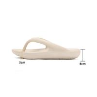 Pisar la mierda chanclas mujeres europeas y americanas marea ins verano fondo plano EVA fondo suave moda casual pellizco pie zapatillas frescas - details 1