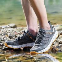 Zapatos de malla transpirables para Hombre, Zapatillas ligeras y cómodas, informales con cordones, planas, a la moda, novedad - details 8