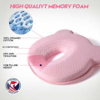 Almohada de algodón para dormir para bebé, sección media cóncava con excelente soporte para la cabeza, adecuada para un sueño cómodo - details 1