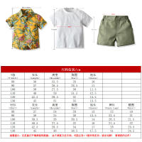 Ropa de verano para niños, camisas de manga corta estampadas, camisetas para bebés, conjunto informal de tres piezas, festival del Agua con salpicaduras - details 28