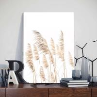 Póster de Paisaje Beige Marco JUBEER Pintura Nórdica de Otoño en Lienzo para Decoración de Interiores Tema Arte Mural para Sala de Estar Sin Marco - details 6