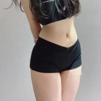 Pantalones cortos deportivos ultracortos, Shorts de Ballet negros, ajustados, de cintura baja, sencillos, informales, para Fitness, para correr, accesorios deportivos - details 6