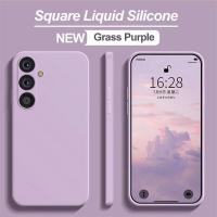 Para funda de silicona líquida fundas de teléfono para Samsung Galaxy A55 A54 A 55 5G S24 Ultra Plus funda trasera suave - details 14