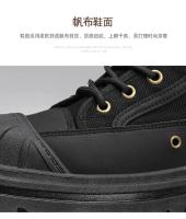 Botas Deportivas de Lona de Alta Talla para Hombres Zapatos Casuales de Otoño con Suela Gruesa - details 6