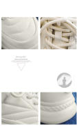 Nuevos zapatos blancos de suela gruesa retro realzados, zapatos de pan con suela de muffin Dexun - details 4