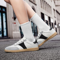 Zapatos informales de suela blanda para hombre, tablero de fondo plano, tendencia de moda de entrenamiento alemán, otoño, nuevo - details 10