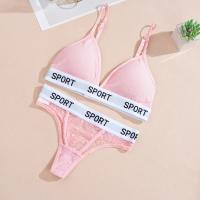 2 unids/set de sujetadores de encaje sexis para mujer, bragas brasileñas con perspectiva de cintura baja, sujetador suave inalámbrico para mujer, conjunto de sujetadores push-up para mujer - details 10