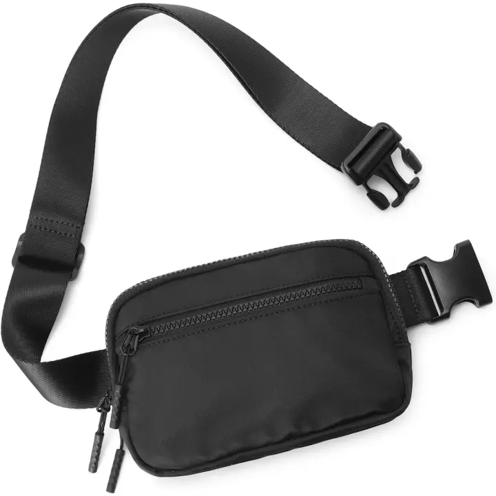 Entersports Paquete de Cintura Ligero Bolsa Cruzada con 4 Bolsillos a Cremallera - 1
