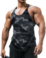 Nuevo chaleco con estampado de camuflaje para hombre, camisetas sin mangas de gimnasio geniales a la moda en 3D, camiseta sin mangas deportiva para entrenamiento físico Popular para hombre - details 2