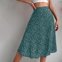 Falda de verano con estampado Floral para mujer, falda holgada de cintura alta, transpirable, elegante, ropa femenina - details 22