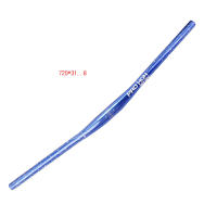 Manillar de aluminio ultraligero para bicicletas de montaña, color plateado, Horizontal, en forma de Golondrina, 720mm - details 8
