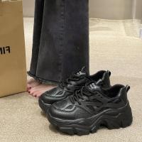 Zapatillas Deportivas Negras para Mujer 2025 Estilo Casual de Moda Zapatos de Malla de Cuero - details 2
