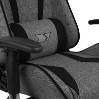 DR90 - Silla Gaming Profesional, Tejido Transpirable, reposabrazos 2D Acolchado, Base Nylon Reforzado, pistón Clase 4, cojín Lumbar y Cervical, Color Gris/Blanco - details 30