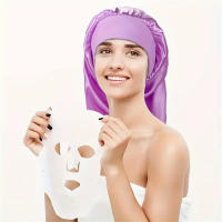 Gorros de Seda Largos para Mujeres Gorro de Dormir de Ancho Elástico con Diadema de Cuidado del Cabello Braids de Peluqua Natural - details 6