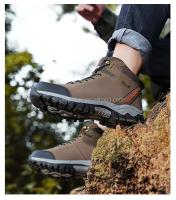 Zapatillas de deporte de algodón de diseñador para hombre, calzado deportivo de senderismo y Trekking de corte bajo con encaje, calzado cómodo para caminar para otoño - details 4