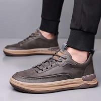 Nuevos zapatos de cuero informales para hombres chinos, cuello alto de moda, marca de calzado deportivo clásico en el mercado estadounidense - details 5